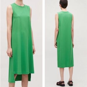 COS Long Jersey Sleeveless Dress Green Size XS